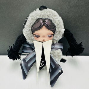 Pop Mart Skullpanda × Wednesday Plush Nevermore Academy Uniform Version No Box